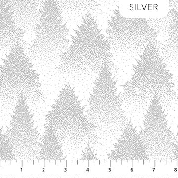 Winterlude - Silver Snowy Trees