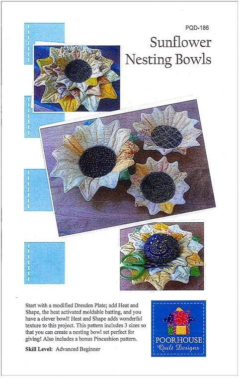 Sunflower Nesting Bowls Pattern