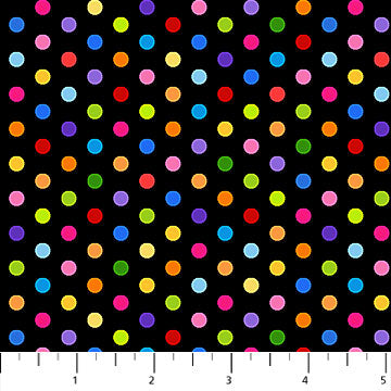 Color Play - Black Multi Small Dots
