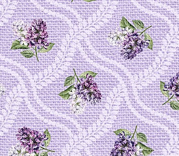 Lilac Garden - Pale Lilac Grid