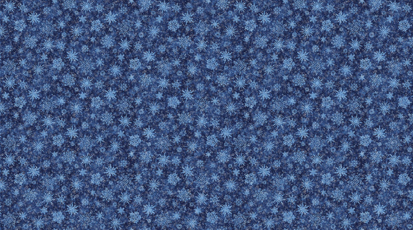 All that Glitters - Navy Snowflakes