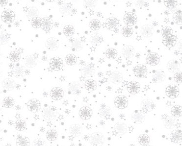 Frosty Snowflake - White/Silver Small Snowflakes