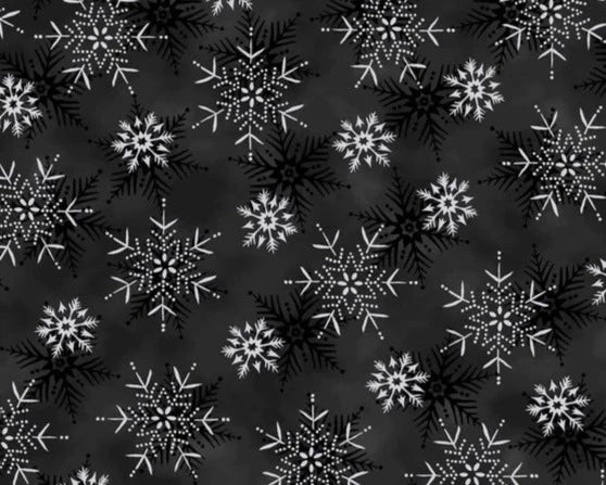 Frosty Snowflake - Black/Silver Snowflake
