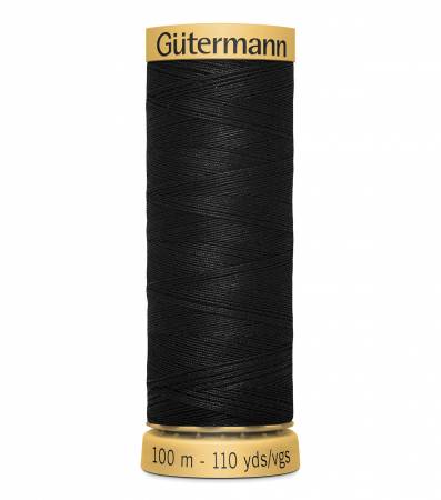 Gütermann Cotton 50 - 100m  #1001 Black