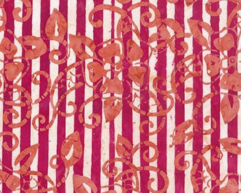 Sweet Tunes - Raspberry Floral Stripe