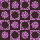 Dots and Holes - Chocolate Floral Panel