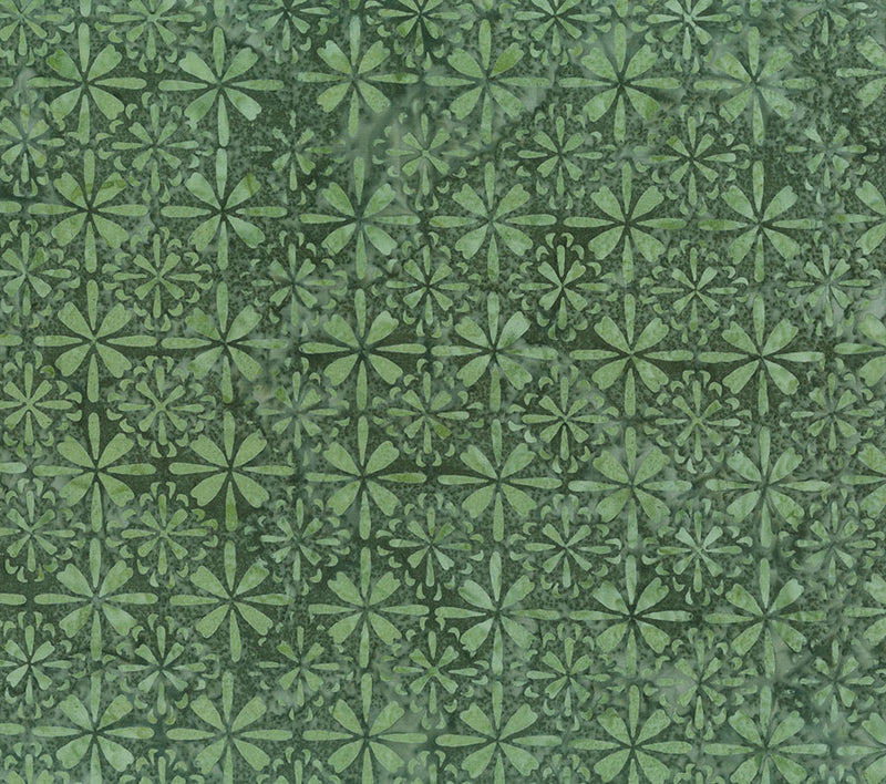 Tile Fusion - Deep Sage Tile Floral