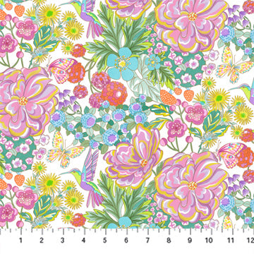 Magic Garden - White Multi Floral Oasis