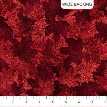 Stonehenge Oh Canada 11 Wide Back 108" - Red Packed Leaves