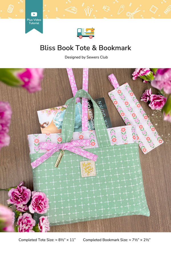 Bliss Book Tote and Bookmark Pattern