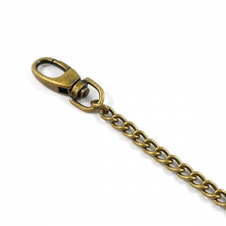 Emmaline Purse Chain with Hooks 26in Long Antique Brass