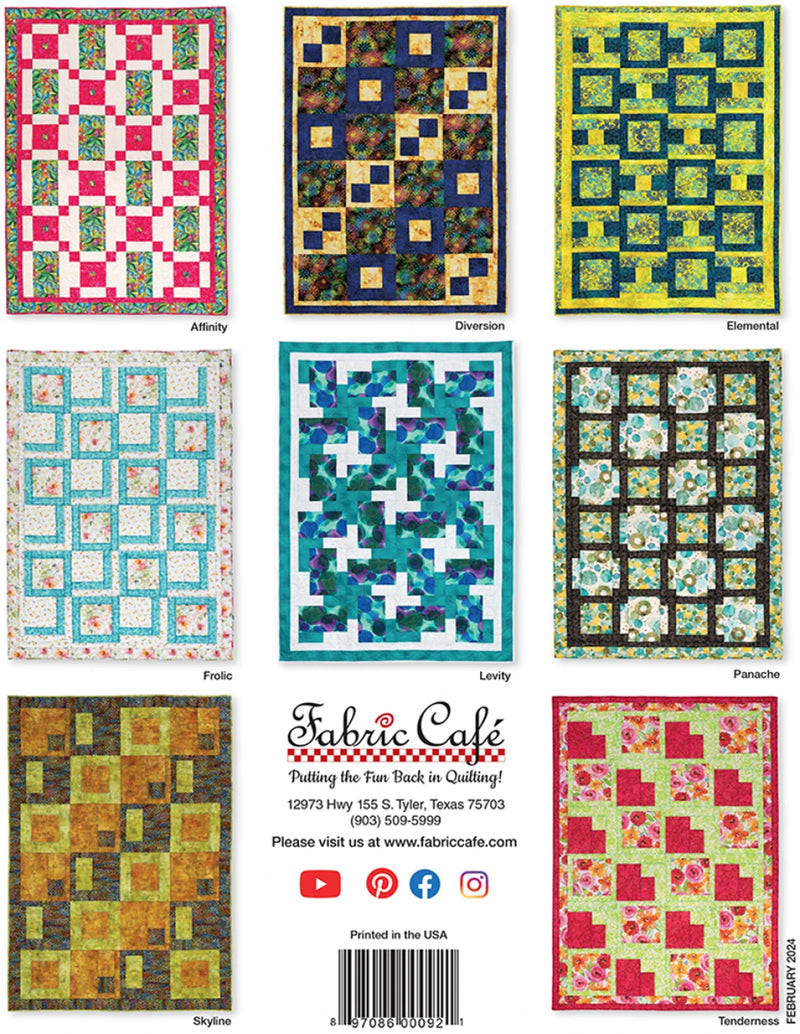 Fabric Cafe Make It Easy with 3 - Yard Quilts