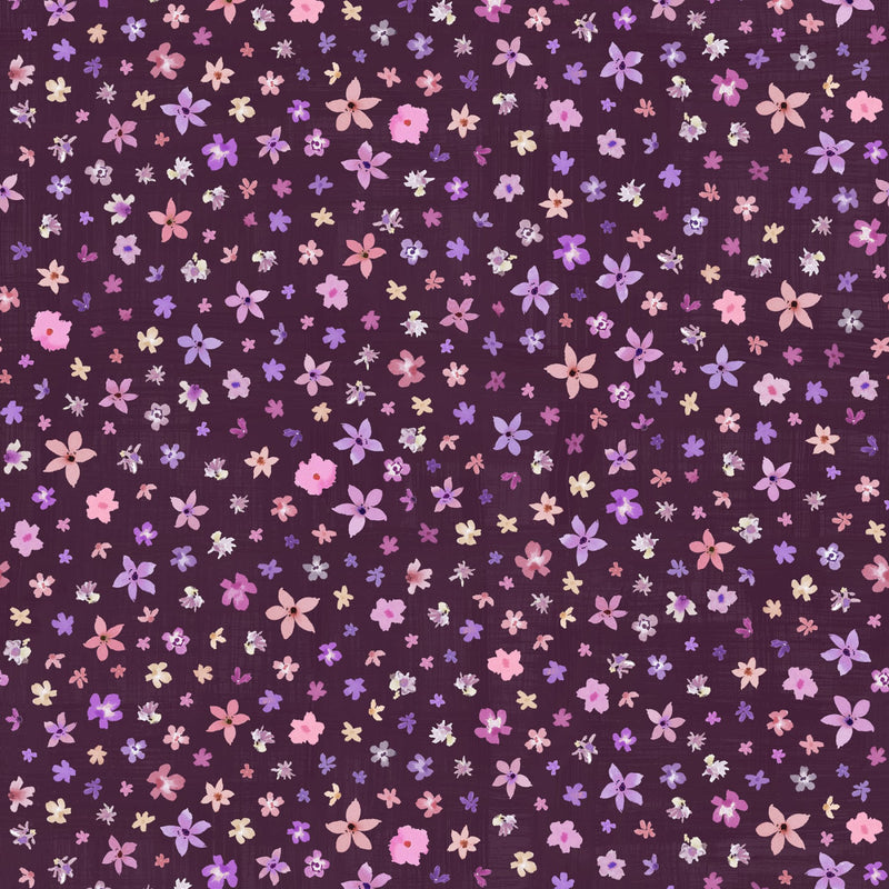 Nature Studies - Violet Ditzy Floral