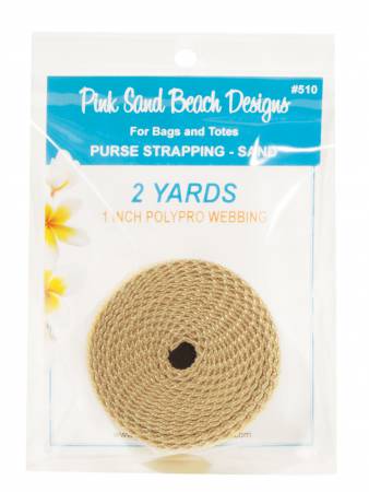 Purse Strapping 1 Inch - 2 Yards Sand