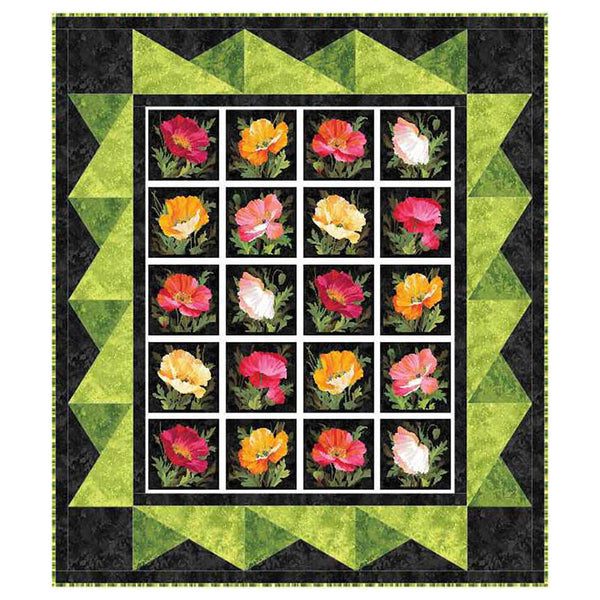 Poppy Picture Window Quilt Pattern