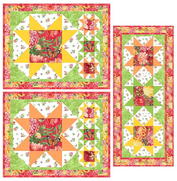 Mesa Stars Runner and Placemats Pattern