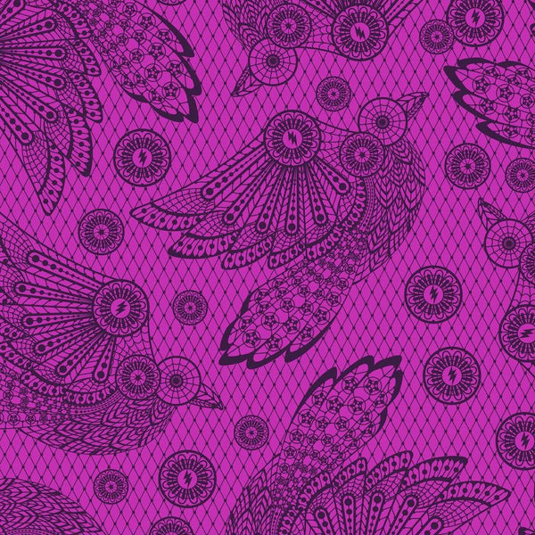 Tula Pink Nightshade - Raven Lace Oleander