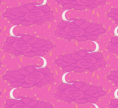 Tula Pink Nightshade - Storm Clouds Oleander