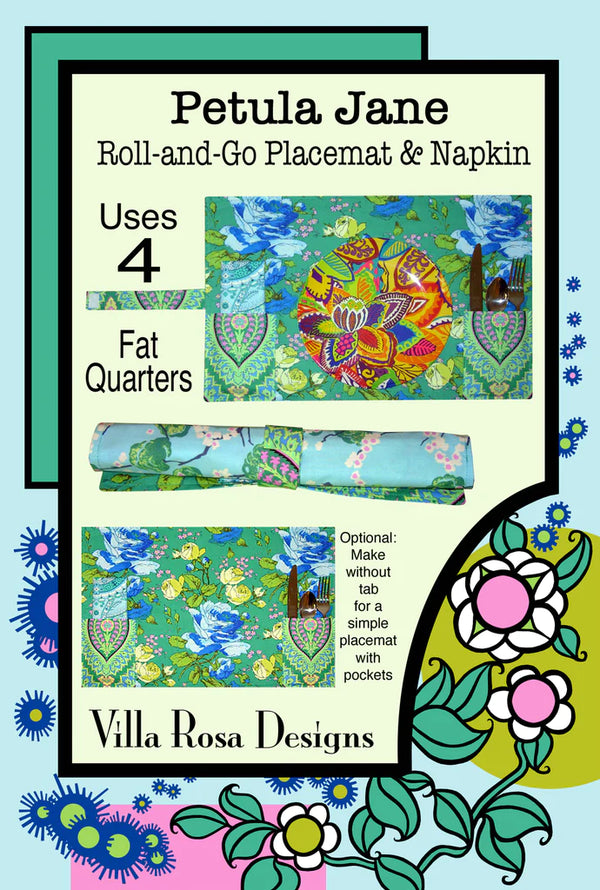 Petula Jane Roll-and-Go Placemat & Napkin Pattern