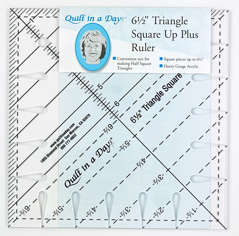 Quilt In A Day 6 1/2" Triangle Square Up Plus Ruler