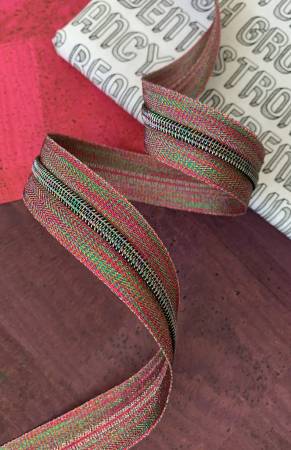 Colorful Zipper Tape with Iridescent Teeth #5 - 3 Yards