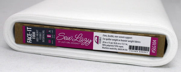 Sew Lazy Face It Firm Fusible Interfacing 20in