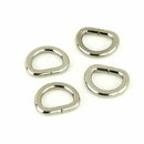 Sallie Tomato 1/2 Inch D-Rings - Set of 4 Silver