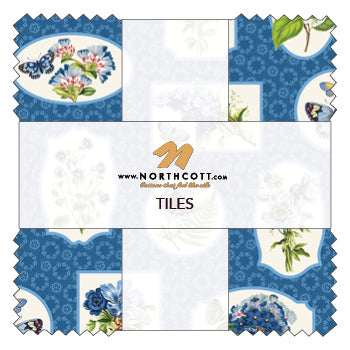 Something Blue Tiles - 42 Pcs 10" squares