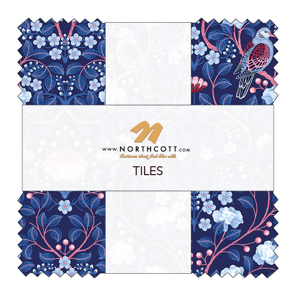 Willowberry Lane Tiles - 42 pieces 10" Squares Layer Cake