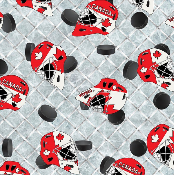 Canada's Game 2 - Grey Hockey Helmets