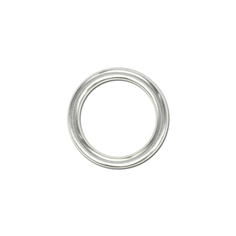 1" Nickle Plated Solid Ring - 2 Rings
