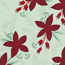 Yuletide - Light Mint Poinsettias