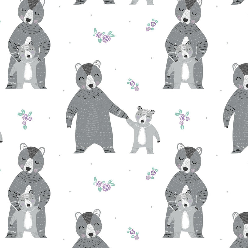 Bear Hug - Mama & Baby Bear White