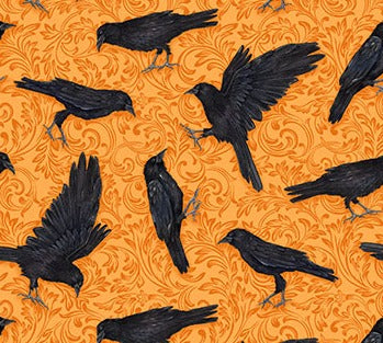 Candelabra - Orange Black Crows