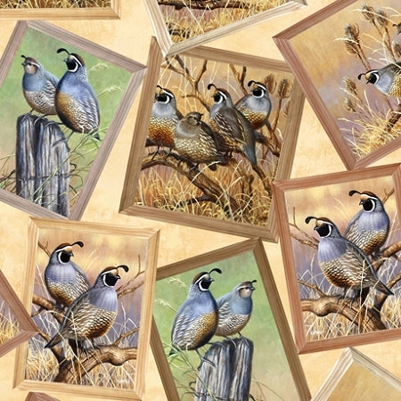 Pheasant Fields - Beige Frames