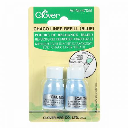 Clover Chaco Liner Chalk Refill Blue