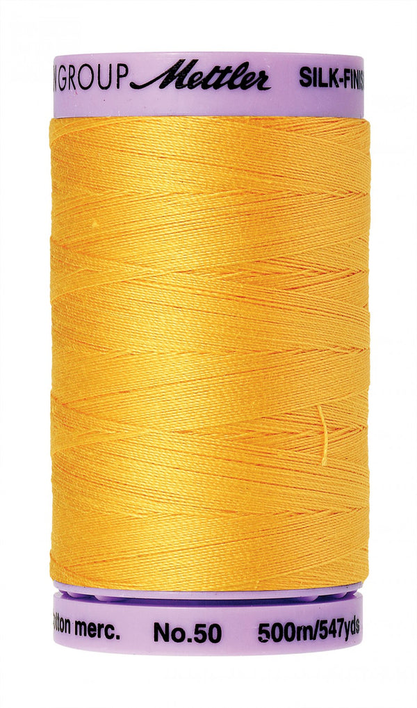 Mettler Silk-Finish 50wt Solid Cotton Thread 547yd/500M - Summersun