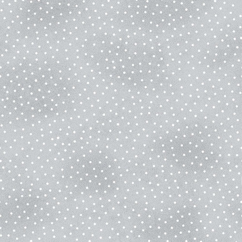 Comfy Prints Flannel - Grey Dots