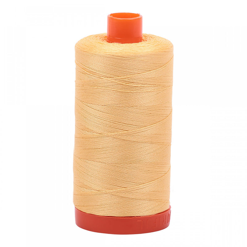 Mako Cotton Thread Solid 50wt 1422yds - Medium Butter