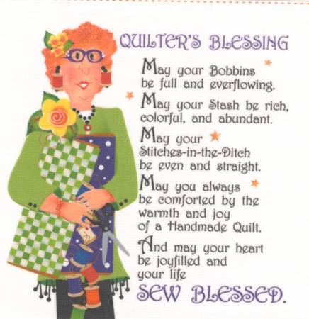 Quilter's Blessing Art Panel