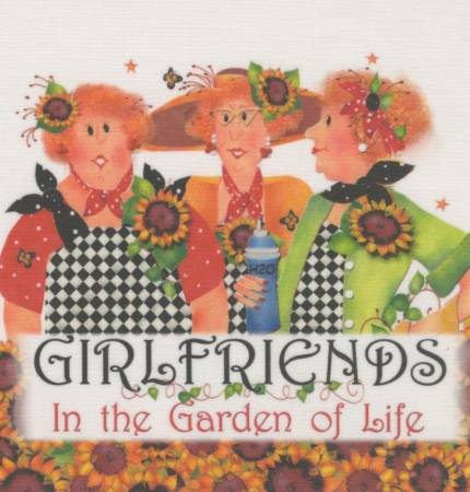 Girlfriends Garden Art Panel