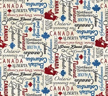 Oh Canada 10th Anniversary  108" Wide Back Fabric
