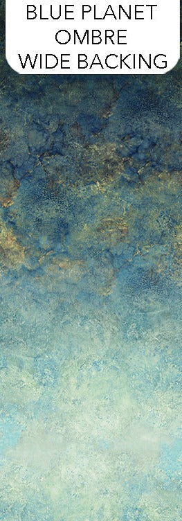 Stonehenge Gradation Ombre Wide Backing - Blue Planet