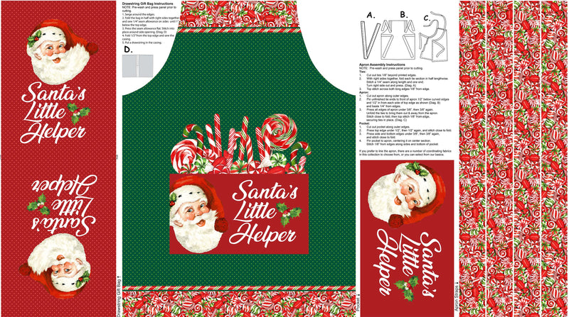 Peppermint Candy - Apron Panel
