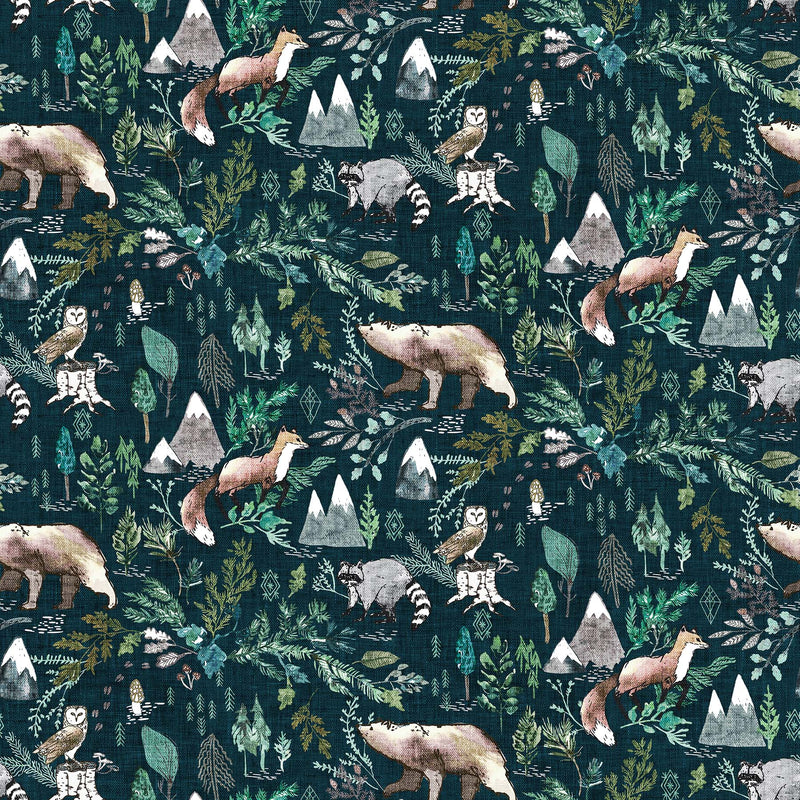 Forest Fable - Navy Woodland