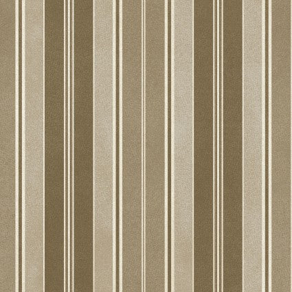 Heritage Woolies Flannel - Brown Stripes
