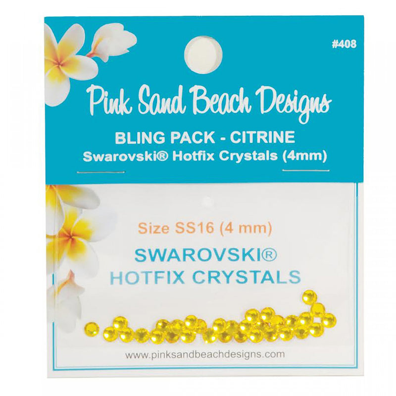 Bling Pack - Swarovski Hotfix Crystal 4mm - Citrine