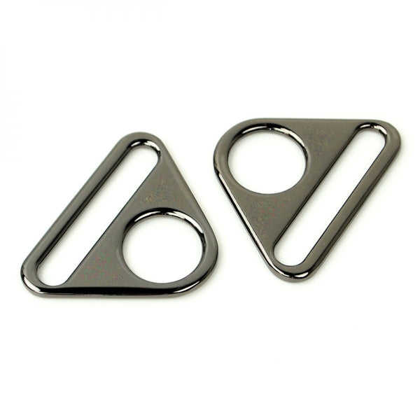 Two Triangle Rings 1 1/2" Gunmetal
