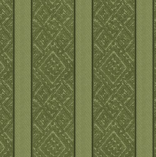 Heritage Woolies Flannel - Green Stripes
