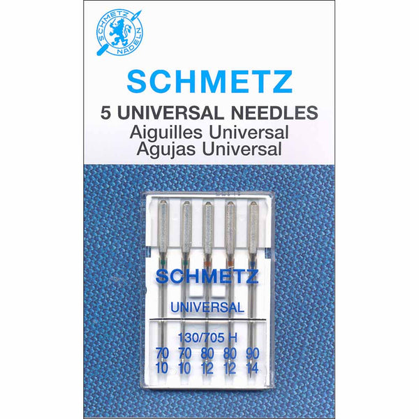 SCHMETZ #1711 Universal Needles Carded - Assorted 70-90 - 5 count